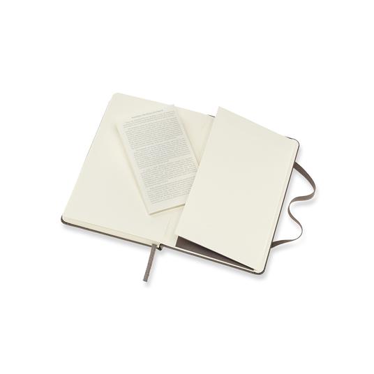 Taccuino Moleskine pocket a righe copertina rigida marrone. Earth Brown