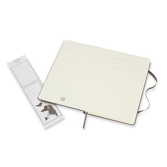 Taccuino Moleskine large a righe copertina rigida marrone. Earth Brown - 3