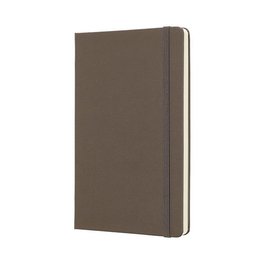 Taccuino Moleskine large a pagine bianche copertina rigida marrone. Earth Brown - 2