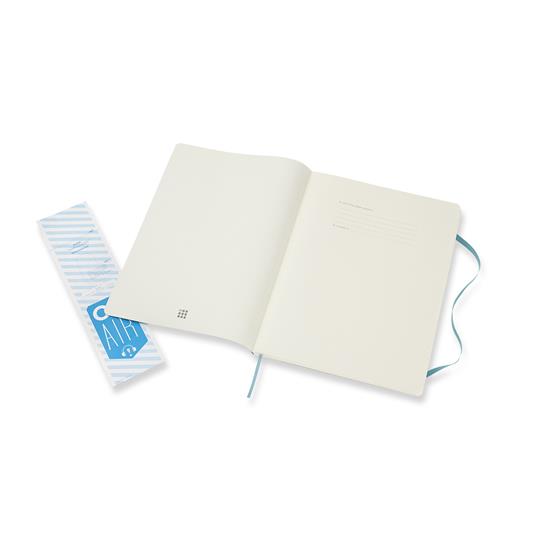 Taccuino Moleskine XL a righe copertina morbida azzurro. Reef Blue - 4