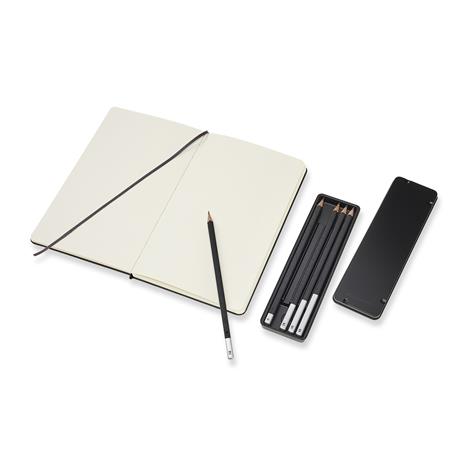 Sketching Kit Moleskine Art. Taccuino per schizzi large con Set 5 matite da disegno - 2