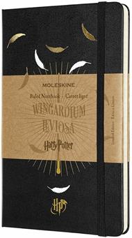 Taccuino Moleskine Harry Potter Limited Edition large a righe. Wingardium Leviosa. Nero