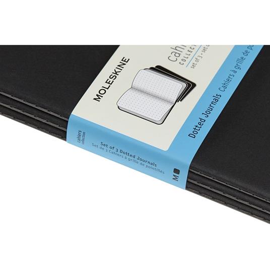 Set da 3 Quaderni Cahier Moleskine XL a pagine bianche - nero - 6