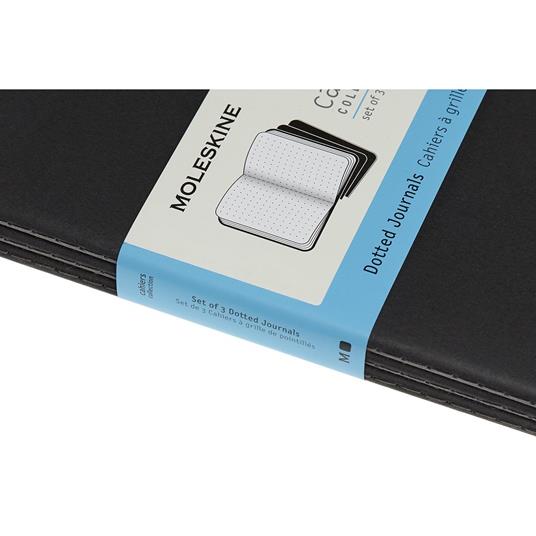 Quaderno Cahier Journal Moleskine XXL puntinato nero. Black. Set da 3 - 5