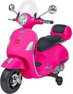 GIAV - Vespa Elettrica per Bambini 12Volts Piaggio GTS Rosa MP3 e Sedile in Pelle - 5600
