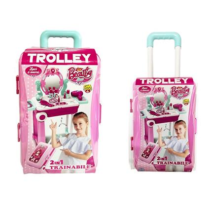 Trolley Beauty Set 2 In 1 Trainabile Con Luci, Suoni E Accessori Gvc-9292