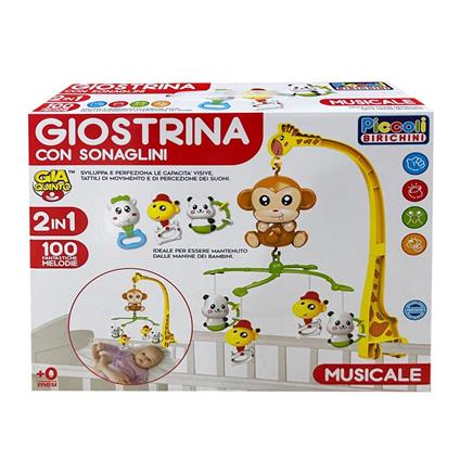 Giostrina 2 In 1 Con Sonaglini E Carillon Da Culla Gvc-9427