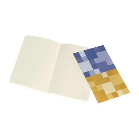 Quaderno Volant Journal Moleskine pocket a pagine bianche blu-giallo. Forget Me Not Blue-Ambery Yellow. Set da 2 - 5