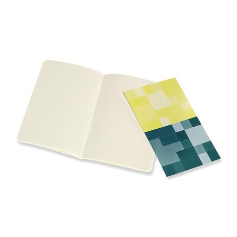 Quaderno Volant Journal Moleskine pocket a pagine bianche verde-giallo. Pine Green-Lemony Yellow. Set da 2 - 5