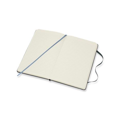 Taccuino Moleskine in pelle Leather Limited Collection large a righe blu. Avio Blue - 5