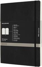 Taccuino Pro Moleskine XL copertina morbida nero. Black