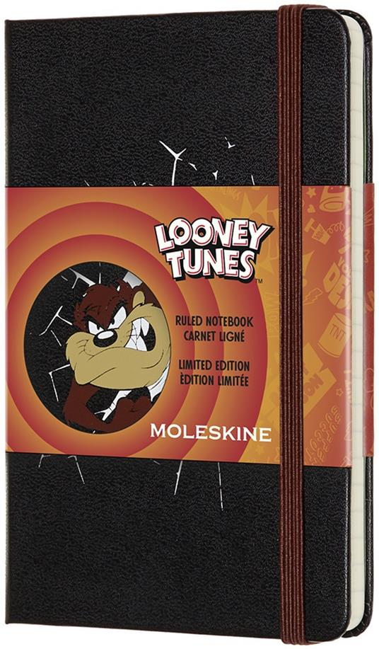 Taccuino Moleskine Looney Tunes Limited Edition pocket a righe. Taz. Nero