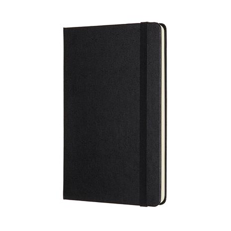 Taccuino Moleskine medium a pagine bianche copertina rigida nero. Black - 2