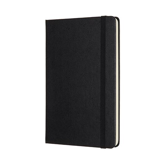 Taccuino Moleskine medium a pagine bianche copertina rigida nero. Black - 2