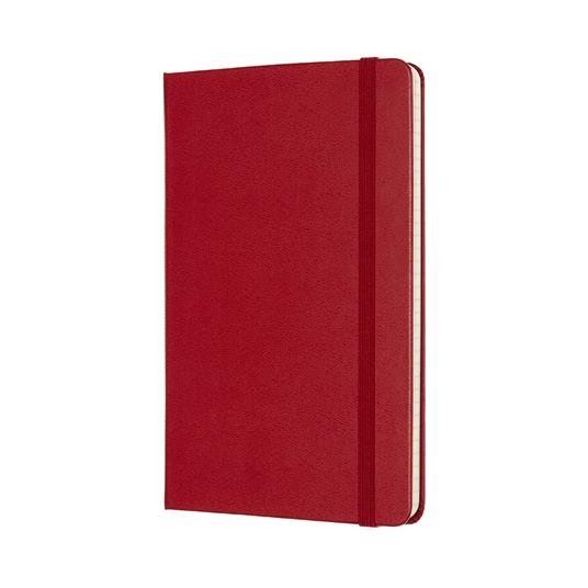 Taccuino Moleskine medium a quadretti copertina rigida rosso. Scarlet Red - 2