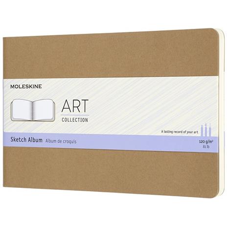 Album per schizzi Art Sketch Album Moleskine large copertina rigida beige. Kraft Brown