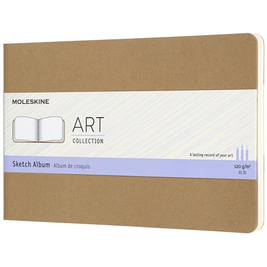 Album per schizzi Art Sketch Album Moleskine large copertina rigida beige. Kraft Brown