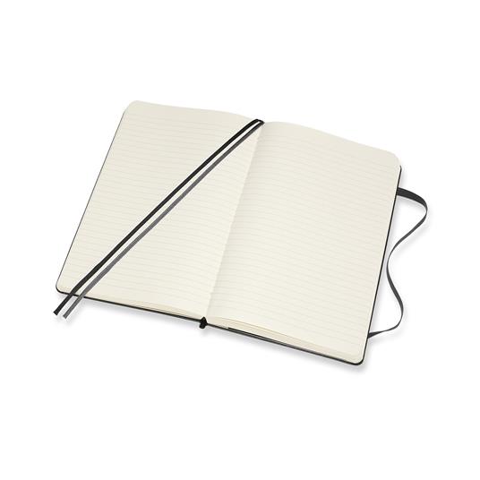 Taccuino Moleskine Expanded large a righe copertina rigida nero. Black - 4
