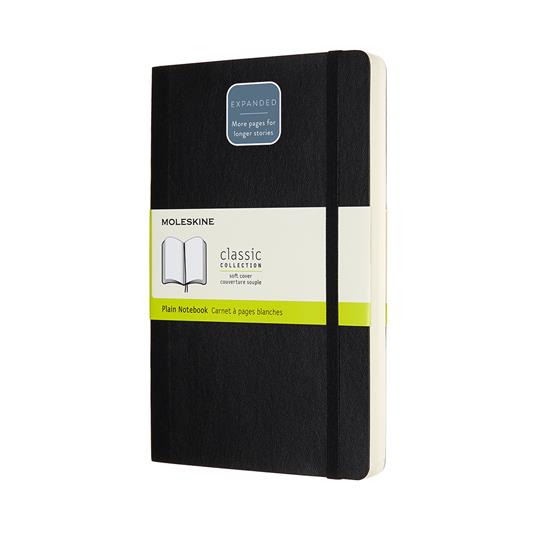 Taccuino Moleskine Expanded large a pagine bianche copertina morbida nero. Black - 6
