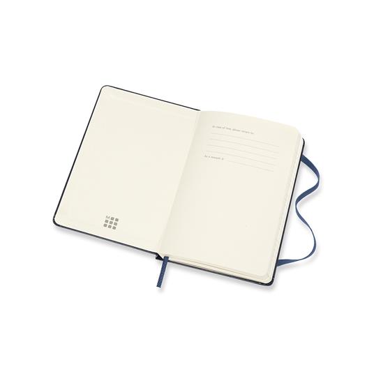 Agenda settimanale orizzontale 2019-2020, 18 mesi, Moleskine pocket copertina rigida blu. Sapphire Blue - 2