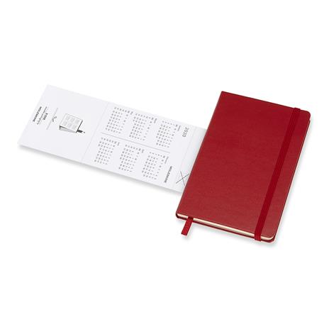 Weekly Notebook Agenda-Taccuino settimanale 2020, 12 mesi, Moleskine pocket copertina rigida rosso. Scarlet Red - 6
