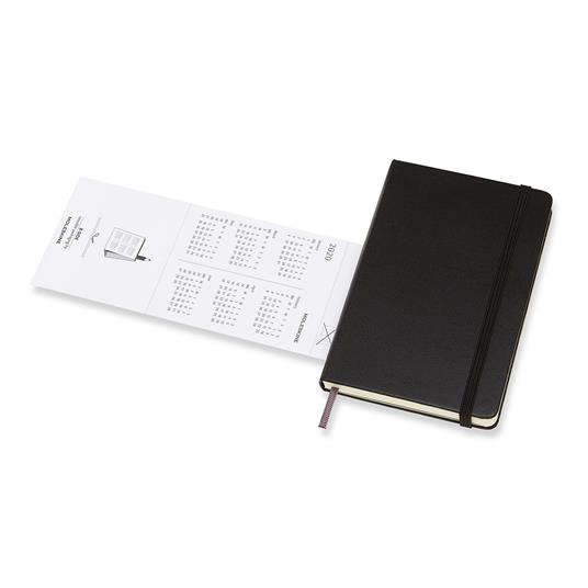 Agenda settimanale orizzontale 2019-2020, 18 mesi, Moleskine pocket copertina rigida nero. Black - 6