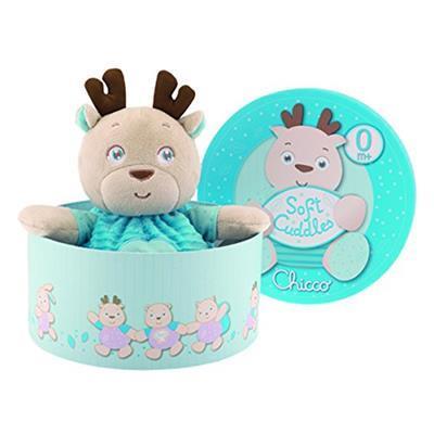 Peluche Renna Azzurra Soft Cuddles Chicco