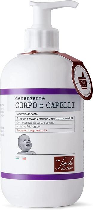 Fiocchi di Riso Detergente Corpo e Capelli Confezione 400ml Età consigliata 0+