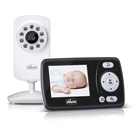 Chicco 00010159000000 monitor video per bambino 200 m FHSS Nero, Bianco