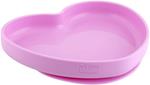 Chicco - Piatto Cuore Con Ventosa Silicone 9 Mesi +Rosa
