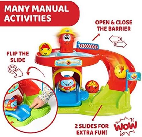 Chicco Rolling Spinner Centro di Attività Elettronico Fire Park con Mini Veicoli - 3