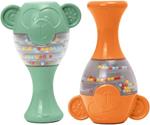 Chicco- Maracas, Colore Verde e Arancione, 1