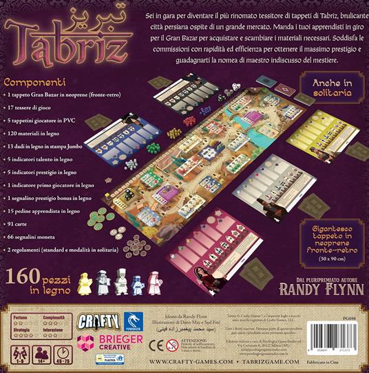 Pendragon - Tabriz - Edizione italiana - Gioco da tavolo, Età 14+, 1-5 Giocatori - 3