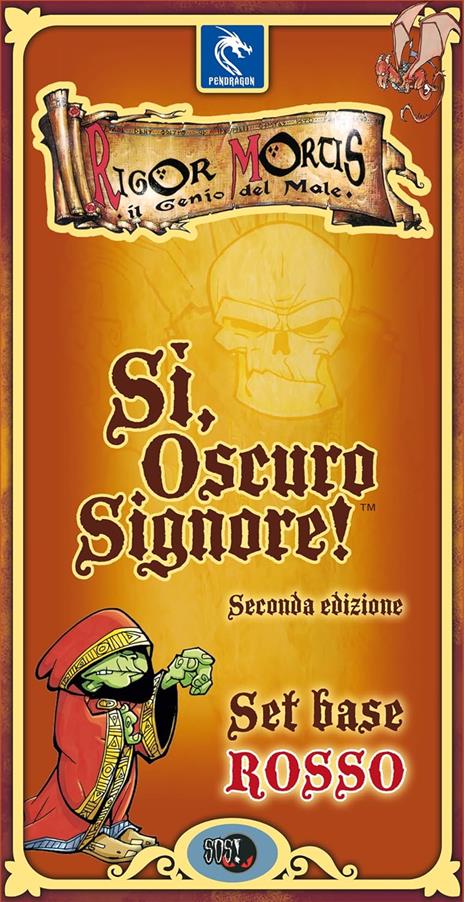 Pendragon Game Studio Sì Oscuro Signore! Scatola Rossa - Edizione italiana - Giocoda tavolo, Età 14+, 4-7 Giocatori - 2