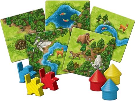 Carcassonne: cacciatori e raccoglitori. Gioco da tavolo - 3