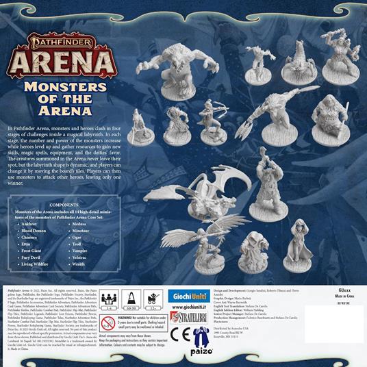 Giochi Uniti - Pathfinder Arena: Monsters of the Arena  Gioco da tavolo, 1-4 Giocatori, 12+ Anni, GU747, Edizione italiana - 3