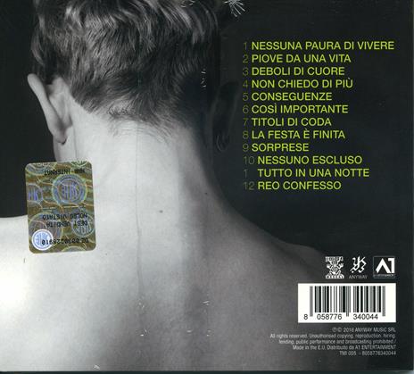 Nessuna paura di vivere - CD Audio di Andrea Mirò - 2
