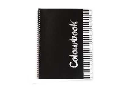 Cartoleria Quaderno maxi A4 Colourbook Musica spiralato nero Colourbook