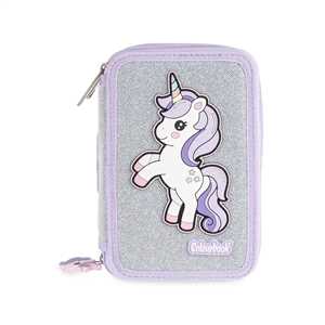 Cartoleria Astuccio 3 Zip - Unicorno Stardust Colourbook