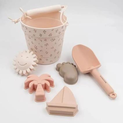 Bamboom Set Spiaggia Morbido Secchiello Con Accesori  Tulips