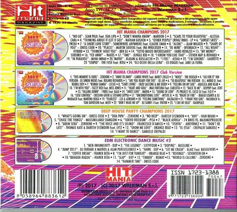 Hitmania 2017 ( + Rivista) - CD Audio - 2