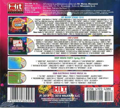 Hit Mania Spring 2018 (Box Set + Rivista) - CD Audio - 2