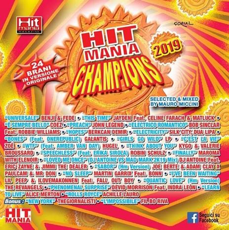 Hit Mania Champions 2019 ( + Rivista) - CD Audio