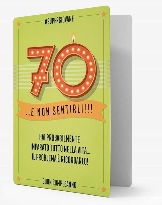 Biglietto d'auguri Legami Forever Young Greeting Card compleanno 70 anni -  Legami - Cartoleria e scuola