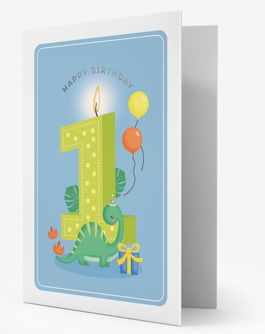 Biglietto d'auguri Legami Postal Greeting Card compleanno 1 anno Bambino