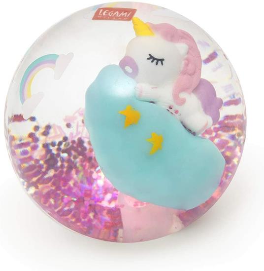 Pallina rimbalzante luminosa Legami Light-Up Bouncy Ball - Unicorn
