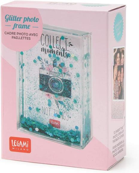 Glitter Photo Frame - Aqua - Camera - 2