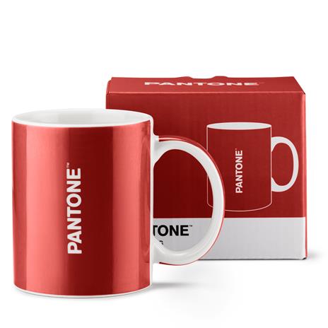 Pantone tazza mug porcellana, barn red, rossa, 350 ml