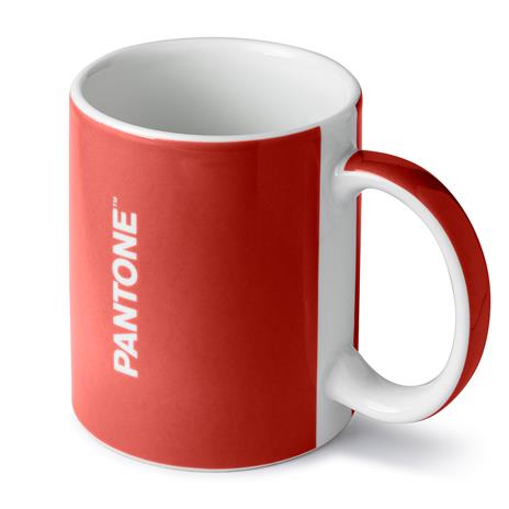Pantone tazza mug porcellana, barn red, rossa, 350 ml - 2