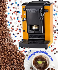 MACCHINA DA CAFFE FABER' A CIALDE PRO MINI DELUXE PURE 1.3L ACCIAIO INOX OTTONE